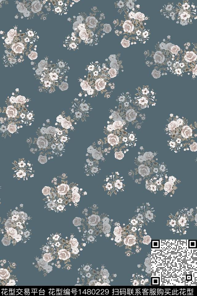 绿植树叶大牌风年轻女性数码印花华亿平台下载（图片编号: 1480229） - 瓦栏（Walan）