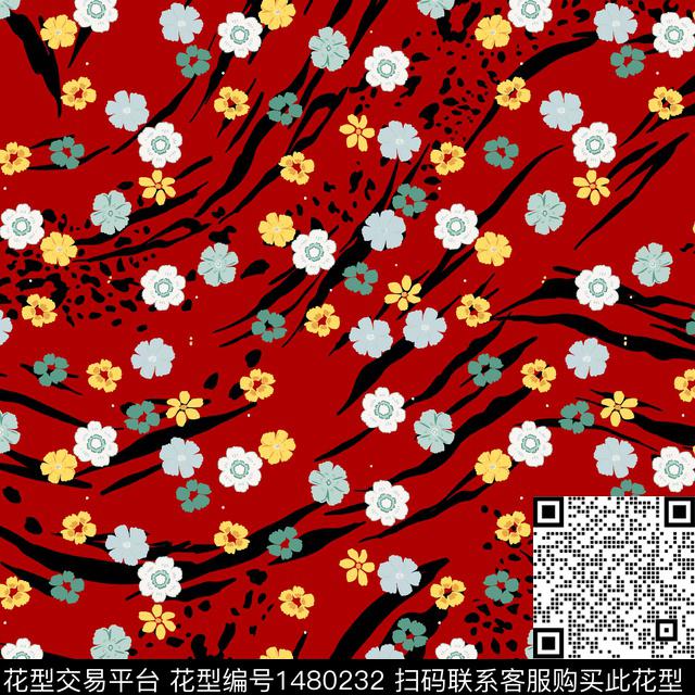 豹纹大牌风年轻女性传统印花华亿平台下载（图片编号: 1480232） - 瓦栏（Walan）