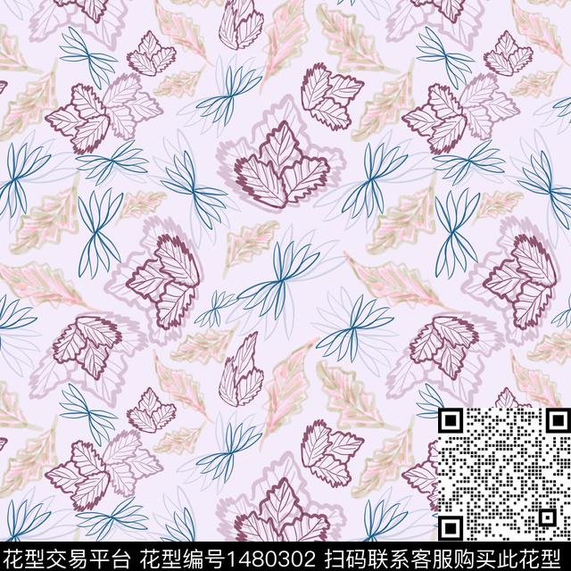 花卉手绘小碎花传统印花华亿平台下载（图片编号: 1480302） - 瓦栏（Walan）