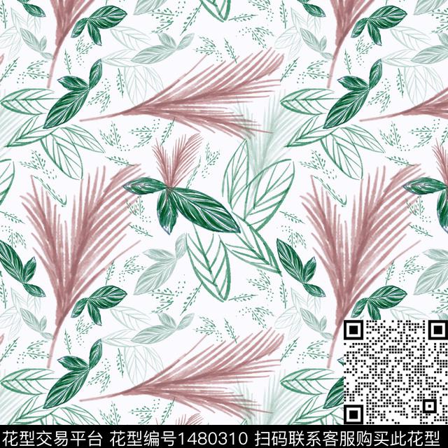 花卉手绘小碎花传统印花华亿平台下载（图片编号: 1480310） - 瓦栏（Walan）