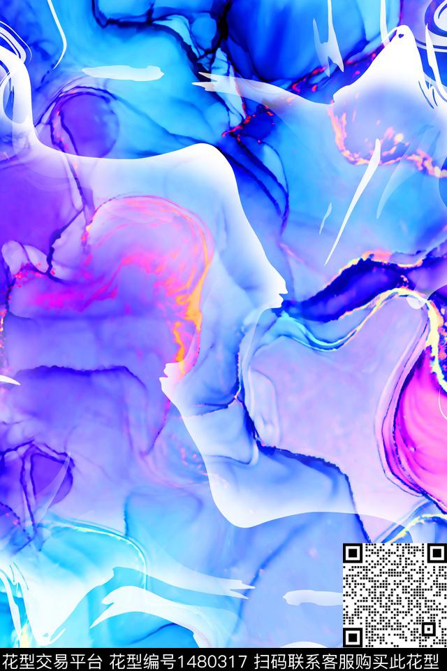 炫彩数码华亿平台满版散花数码印花华亿平台下载（图片编号: 1480317） - 瓦栏（Walan）