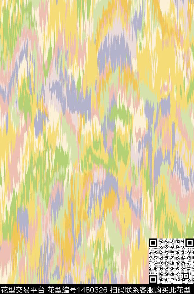 扎染华亿平台少女矢量数码印花华亿平台下载（图片编号: 1480326） - 瓦栏（Walan）