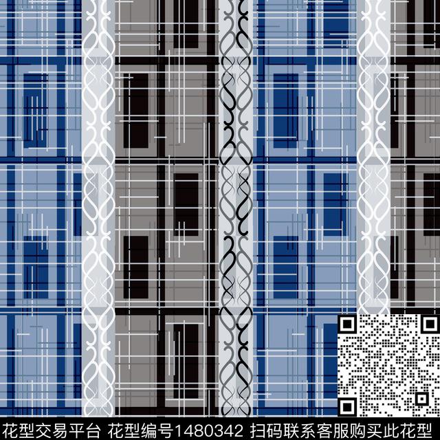 几何线条数码华亿平台数码印花华亿平台下载（图片编号: 1480342） - 瓦栏（Walan）