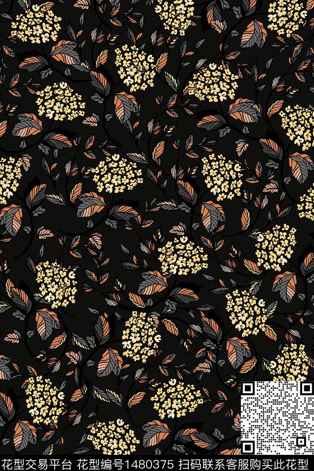 女装大牌风小碎花数码印花华亿平台下载（图片编号: 1480375） - 瓦栏（Walan）