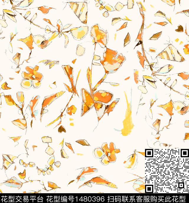 大牌风郁金香小碎花数码印花华亿平台下载（图片编号: 1480396） - 瓦栏（Walan）