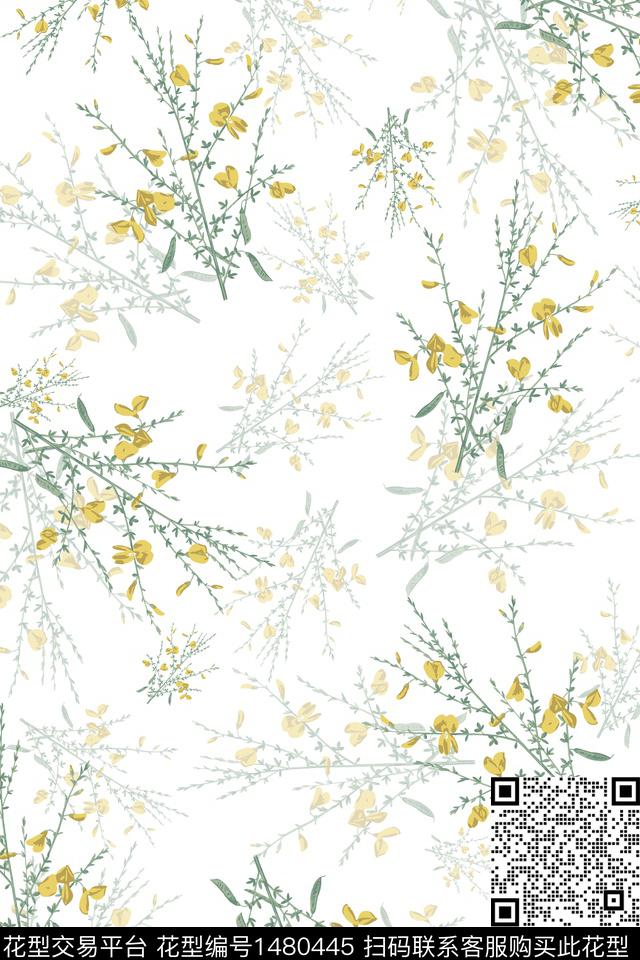 绿植树叶大牌风年轻女性数码印花华亿平台下载（图片编号: 1480445） - 瓦栏（Walan）