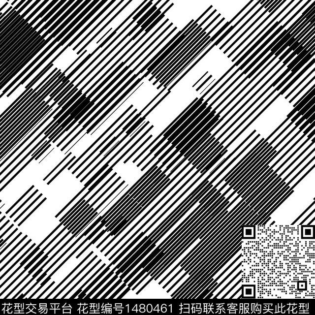 几何民族风单色数码印花华亿平台下载（图片编号: 1480461） - 瓦栏（Walan）