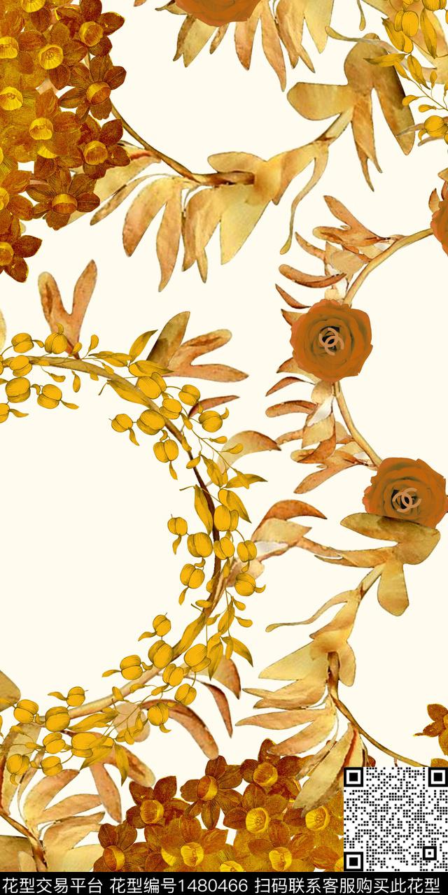 大牌风老年花数码印花华亿平台下载（图片编号: 1480466） - 瓦栏（Walan）