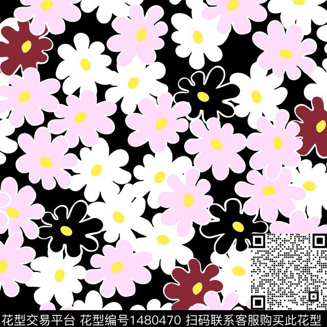 小碎花简单花卉清爽底花卉传统印花华亿平台下载（图片编号: 1480470） - 瓦栏（Walan）
