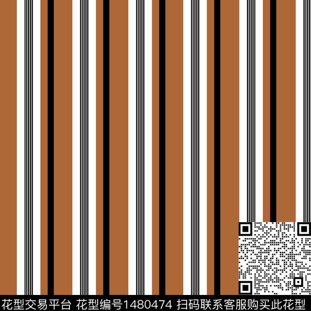 几何条纹大牌风传统印花华亿平台下载（图片编号: 1480474） - 瓦栏（Walan）