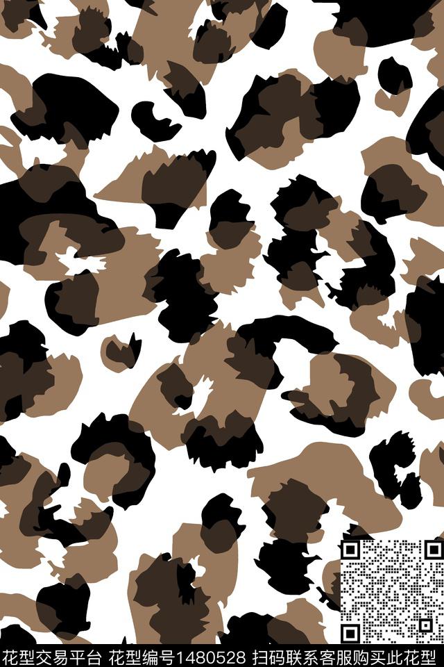 豹纹动物纹大牌风数码印花华亿平台下载（图片编号: 1480528） - 瓦栏（Walan）