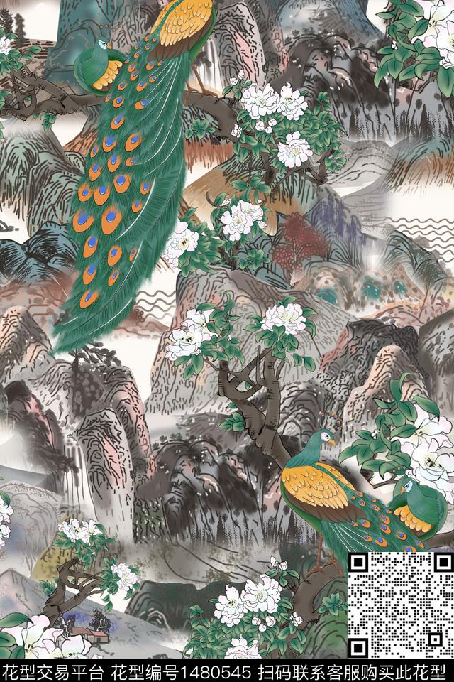 数码华亿平台女装民族风数码印花华亿平台下载（图片编号: 1480545） - 瓦栏（Walan）