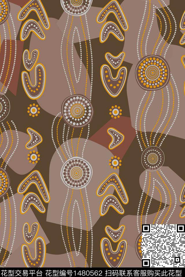 线条纹理中老年数码印花华亿平台下载（图片编号: 1480562） - 瓦栏（Walan）