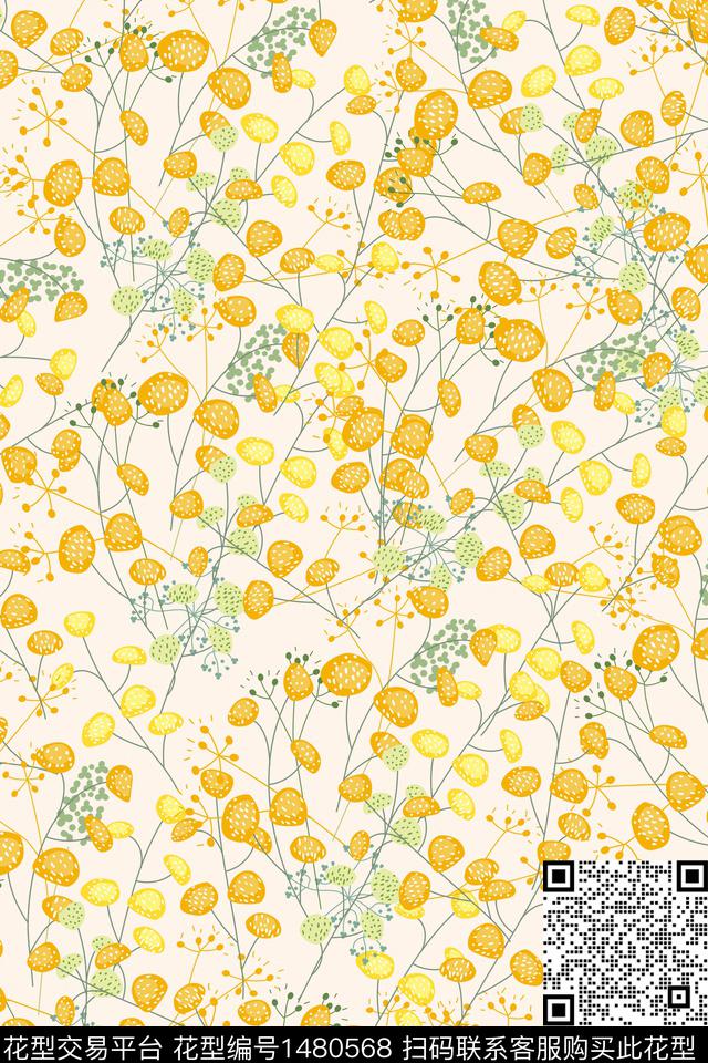 女装大牌风小碎花数码印花华亿平台下载（图片编号: 1480568） - 瓦栏（Walan）