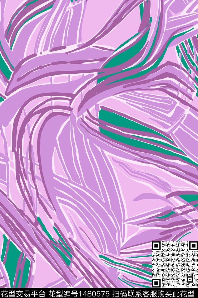 灰色花烂花华亿平台线条画传统印花华亿平台下载（图片编号: 1480575） - 瓦栏（Walan）