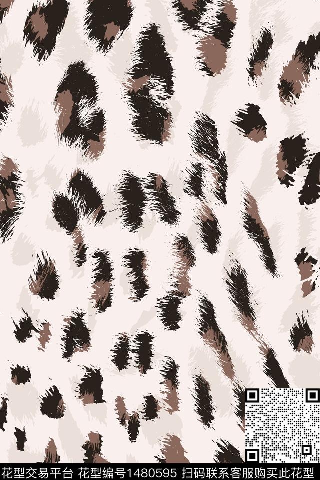 豹纹动物纹配饰传统印花华亿平台下载（图片编号: 1480595） - 瓦栏（Walan）