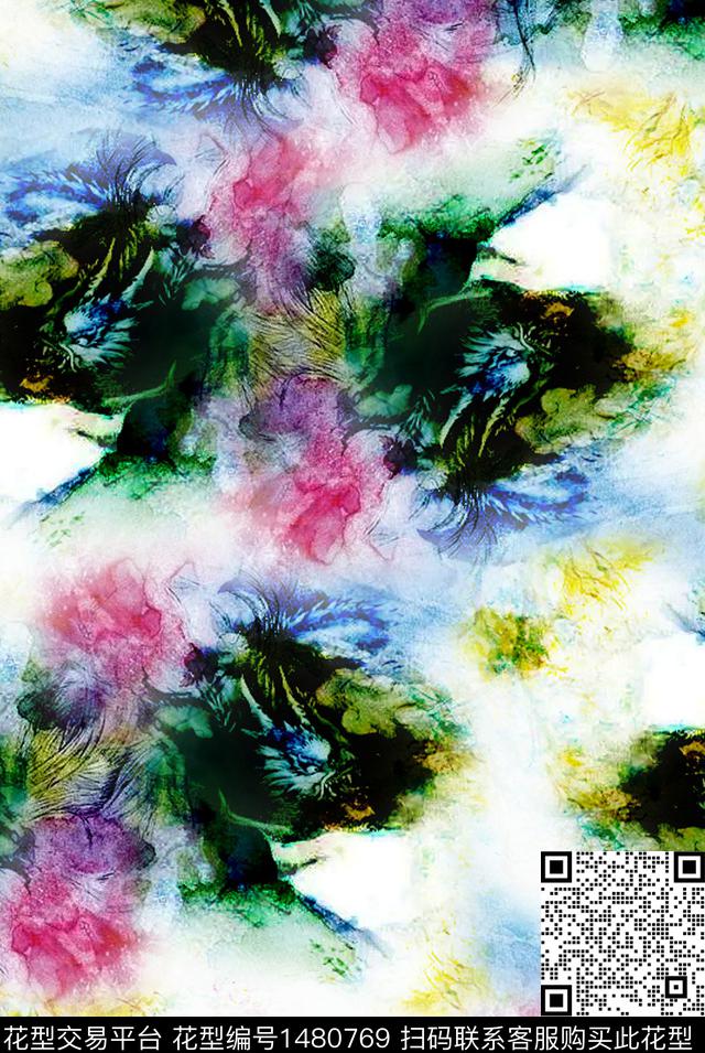 龙民族风中国风数码印花华亿平台下载（图片编号: 1480769） - 瓦栏（Walan）