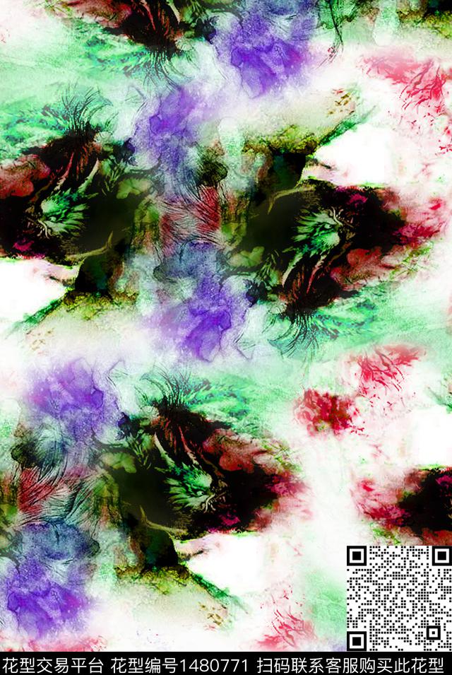 龙民族风中国风数码印花华亿平台下载（图片编号: 1480771） - 瓦栏（Walan）