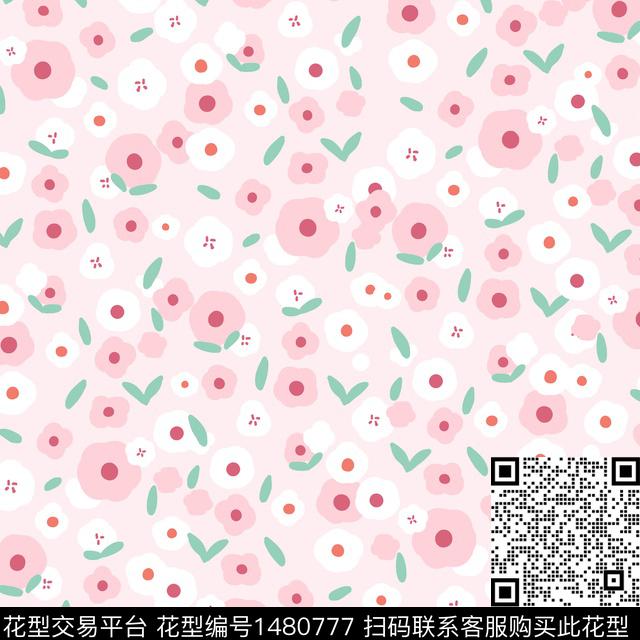 柠檬年轻女性小碎花传统印花华亿平台下载（图片编号: 1480777） - 瓦栏（Walan）