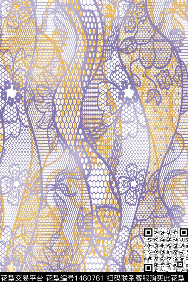 水彩大牌风年轻女性数码印花华亿平台下载（图片编号: 1480781） - 瓦栏（Walan）