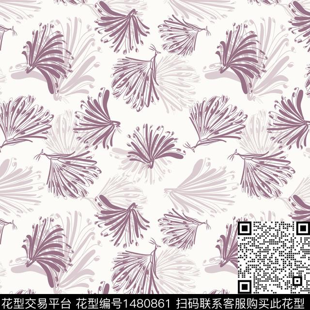 花卉手绘小碎花传统印花华亿平台下载（图片编号: 1480861） - 瓦栏（Walan）