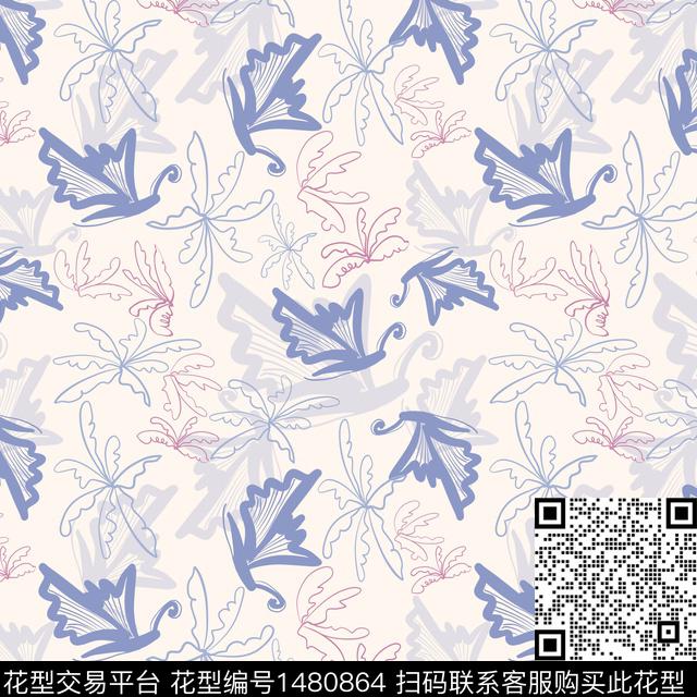 花卉手绘小碎花传统印花华亿平台下载（图片编号: 1480864） - 瓦栏（Walan）