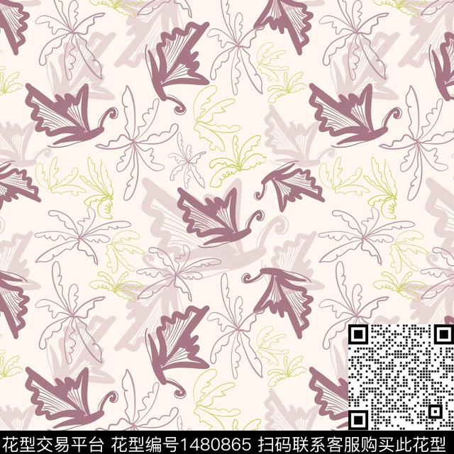 花卉手绘小碎花传统印花华亿平台下载（图片编号: 1480865） - 瓦栏（Walan）