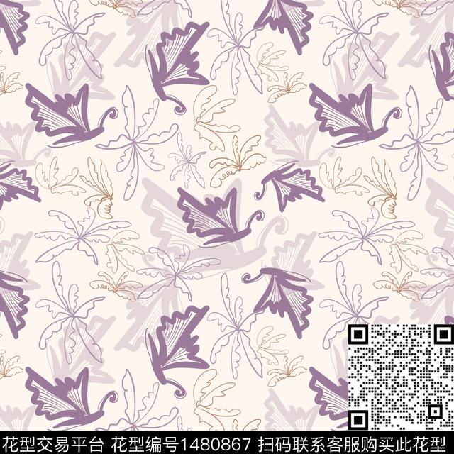 花卉手绘小碎花传统印花华亿平台下载（图片编号: 1480867） - 瓦栏（Walan）