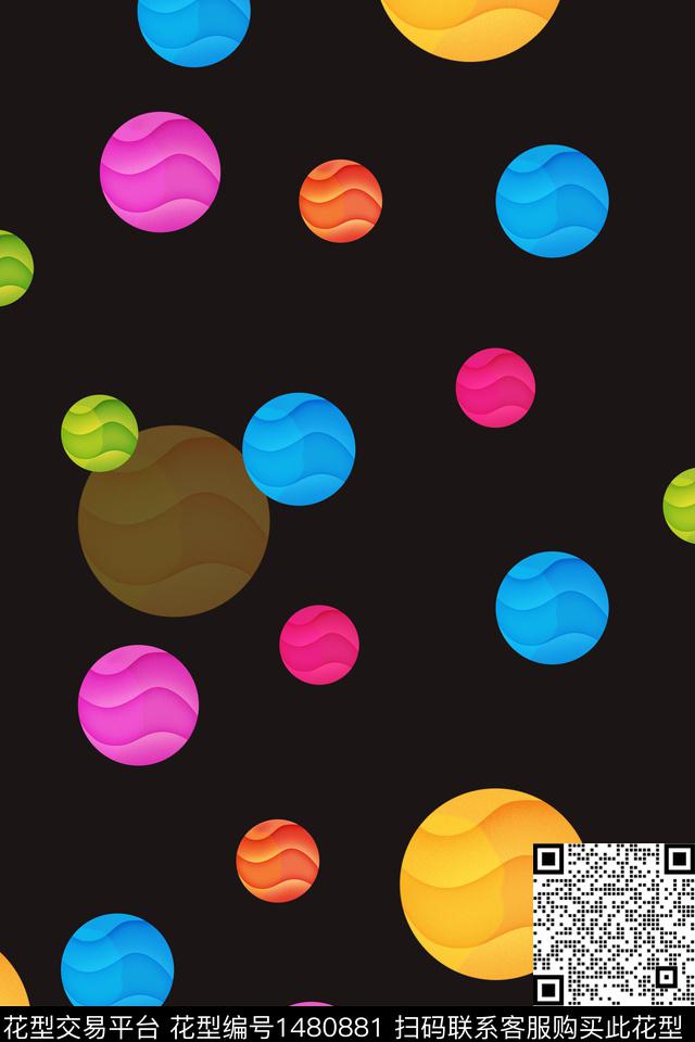 绿植树叶定位花民族风数码印花华亿平台下载（图片编号: 1480881） - 瓦栏（Walan）