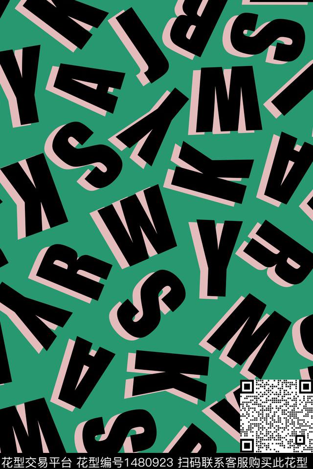 字母大牌风年轻女性传统印花华亿平台下载（图片编号: 1480923） - 瓦栏（Walan）