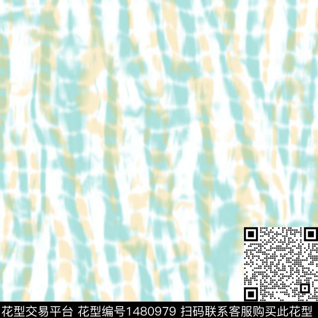 渐变长巾条纹数码印花华亿平台下载（图片编号: 1480979） - 瓦栏（Walan）