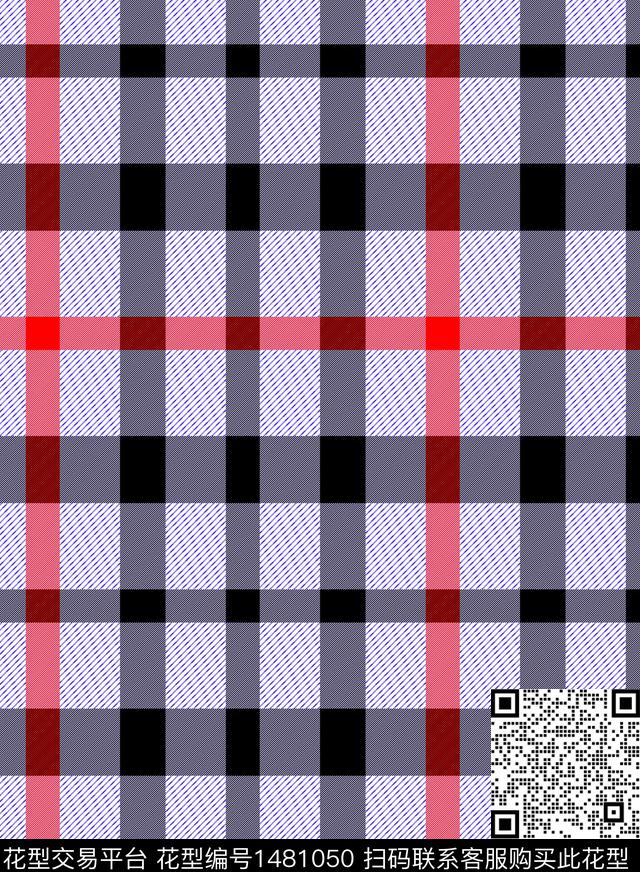 格子大牌风小碎花传统印花华亿平台下载（图片编号: 1481050） - 瓦栏（Walan）