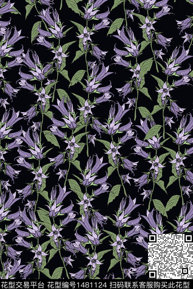 女装大牌风小碎花数码印花华亿平台下载（图片编号: 1481124） - 瓦栏（Walan）