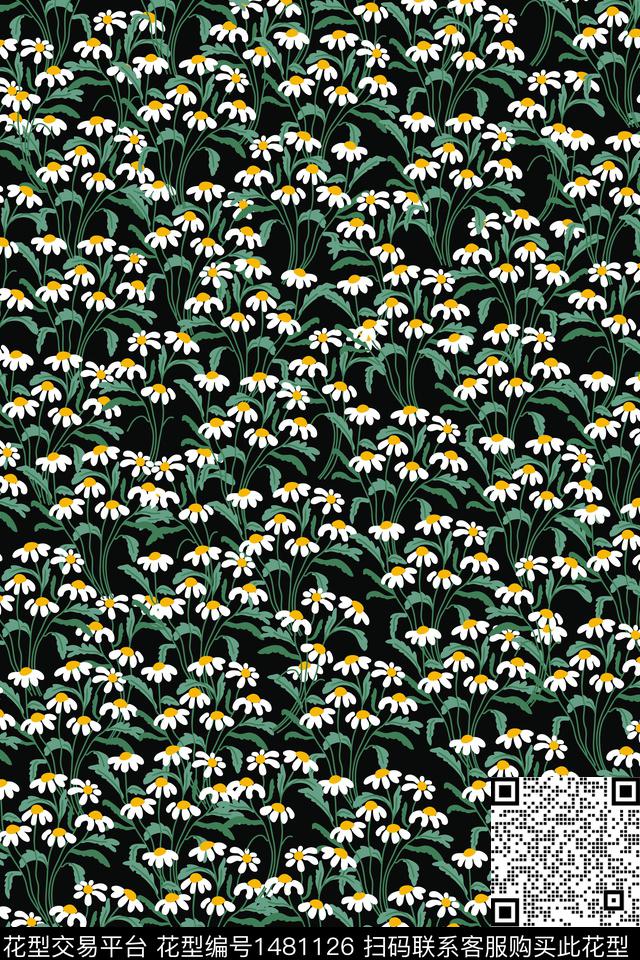 女装大牌风小碎花数码印花华亿平台下载（图片编号: 1481126） - 瓦栏（Walan）