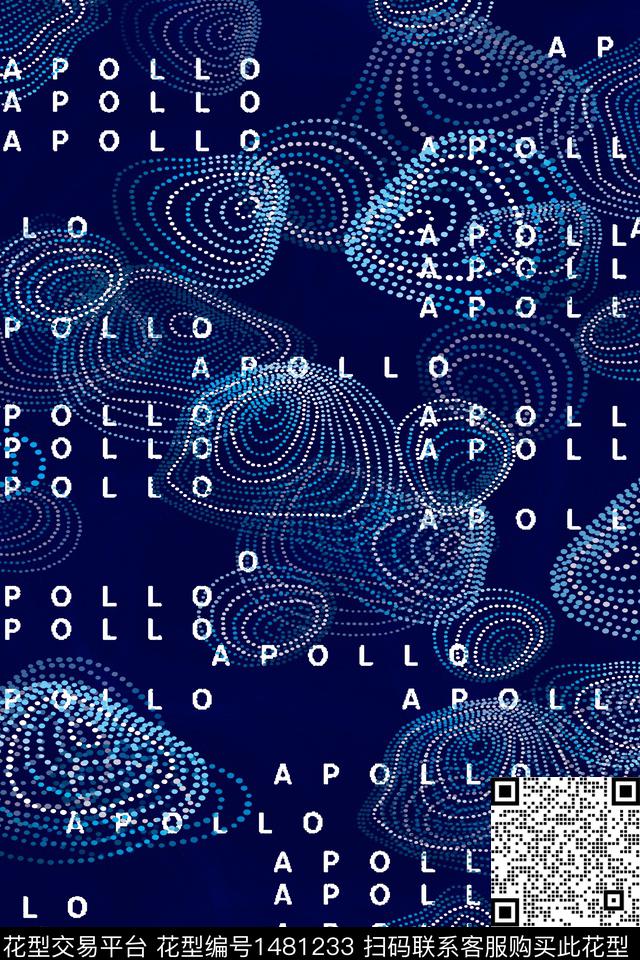 时尚文字男装数码印花华亿平台下载（图片编号: 1481233） - 瓦栏（Walan）