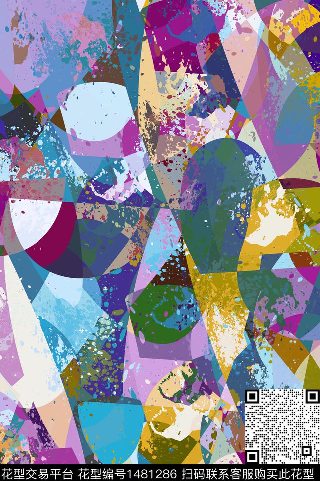 抽象男装户外家居服传统印花华亿平台下载（图片编号: 1481286） - 瓦栏（Walan）