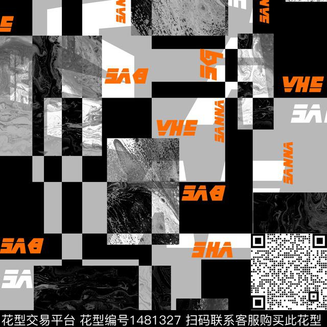 几何纸印花男装传统印花华亿平台下载（图片编号: 1481327） - 瓦栏（Walan）