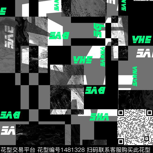 几何纸印花男装传统印花华亿平台下载（图片编号: 1481328） - 瓦栏（Walan）