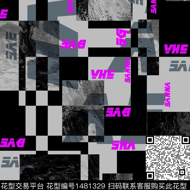 几何纸印花男装传统印花华亿平台下载（图片编号: 1481329） - 瓦栏（Walan）