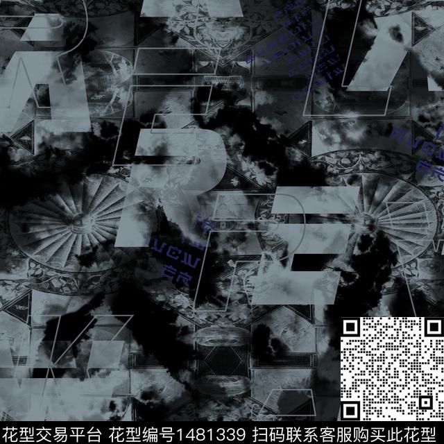 几何纸印花男装传统印花华亿平台下载（图片编号: 1481339） - 瓦栏（Walan）