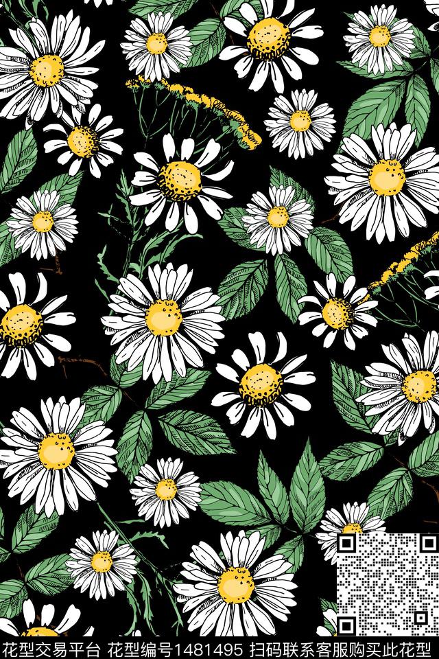 女装大牌风小碎花数码印花华亿平台下载（图片编号: 1481495） - 瓦栏（Walan）