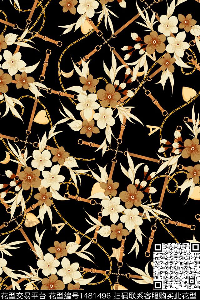 女装大牌风小碎花数码印花华亿平台下载（图片编号: 1481496） - 瓦栏（Walan）