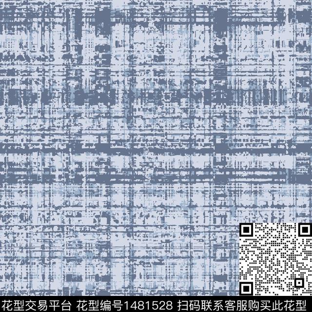 线条肌理格子数码印花华亿平台下载（图片编号: 1481528） - 瓦栏（Walan）