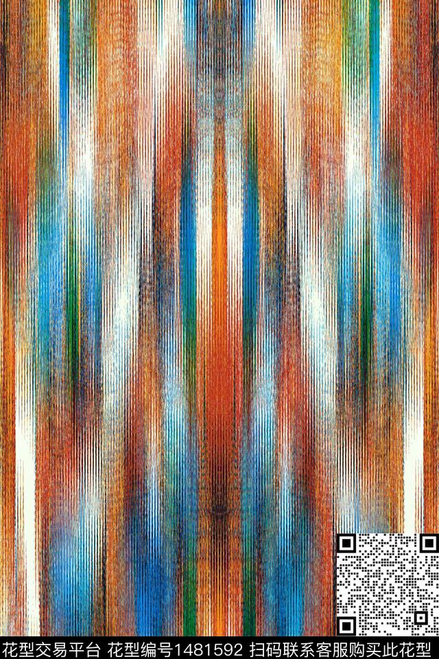 水彩肌理扎染华亿平台数码印花华亿平台下载（图片编号: 1481592） - 瓦栏（Walan）