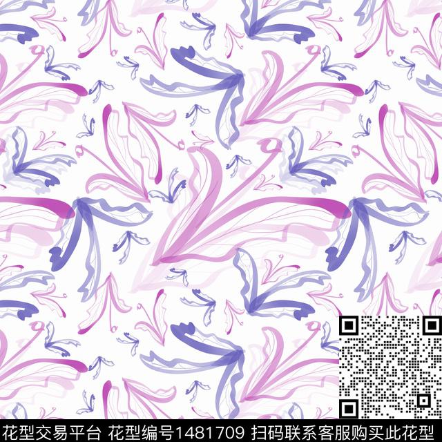 花卉手绘小碎花传统印花华亿平台下载（图片编号: 1481709） - 瓦栏（Walan）