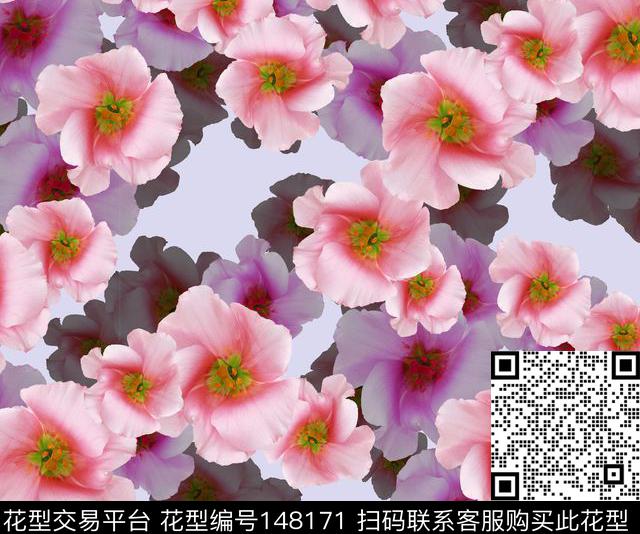 植物花卉花朵数码印花华亿平台下载（图片编号: 148171） - 瓦栏（Walan）