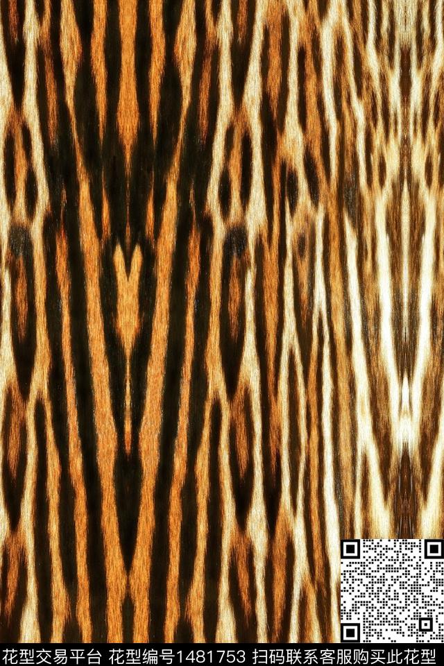 肌理动物纹配饰数码印花华亿平台下载（图片编号: 1481753） - 瓦栏（Walan）