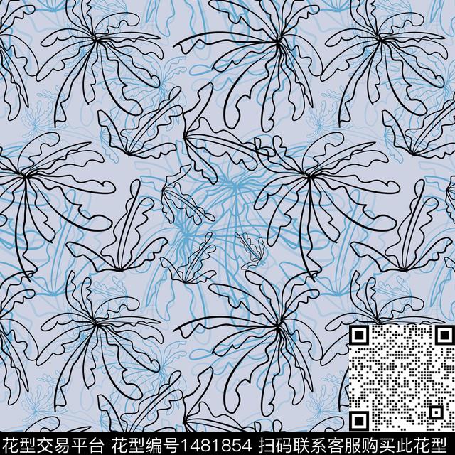 花卉手绘小碎花传统印花华亿平台下载（图片编号: 1481854） - 瓦栏（Walan）