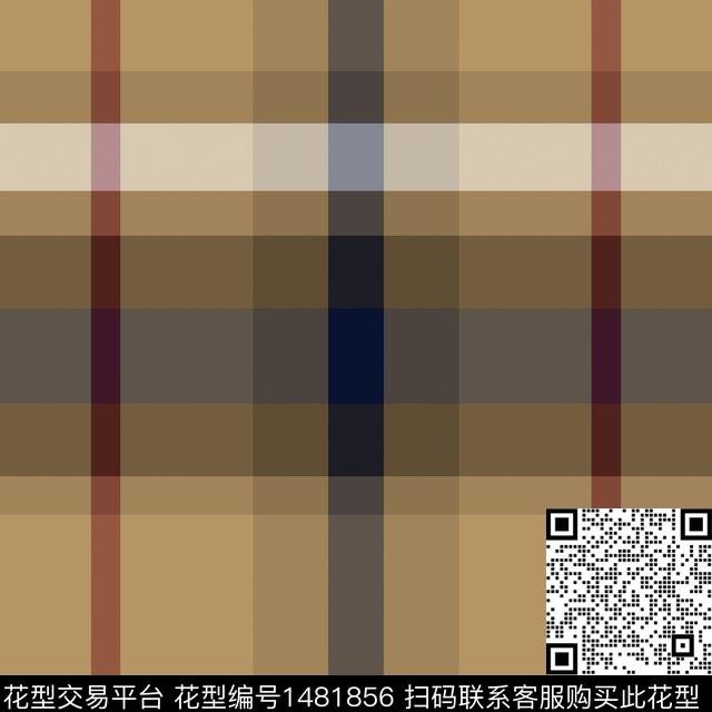 几何格子大牌风传统印花华亿平台下载（图片编号: 1481856） - 瓦栏（Walan）