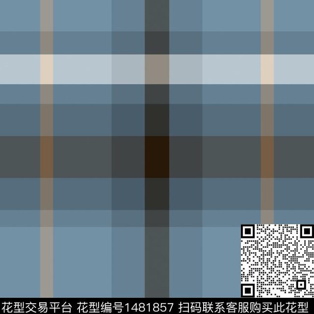 几何格子大牌风传统印花华亿平台下载（图片编号: 1481857） - 瓦栏（Walan）